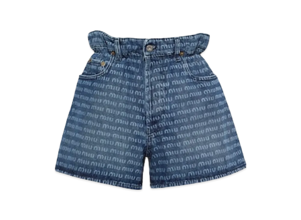 MIU MIU Women's Denim Shorts "Navy"
