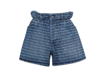 MIU MIU Women's Denim Shorts "Navy"