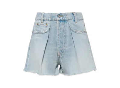 MIU MIU Women's Denim Shorts "Light Blue"