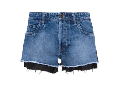 MIU MIU Women's Denim Shorts "Blue"