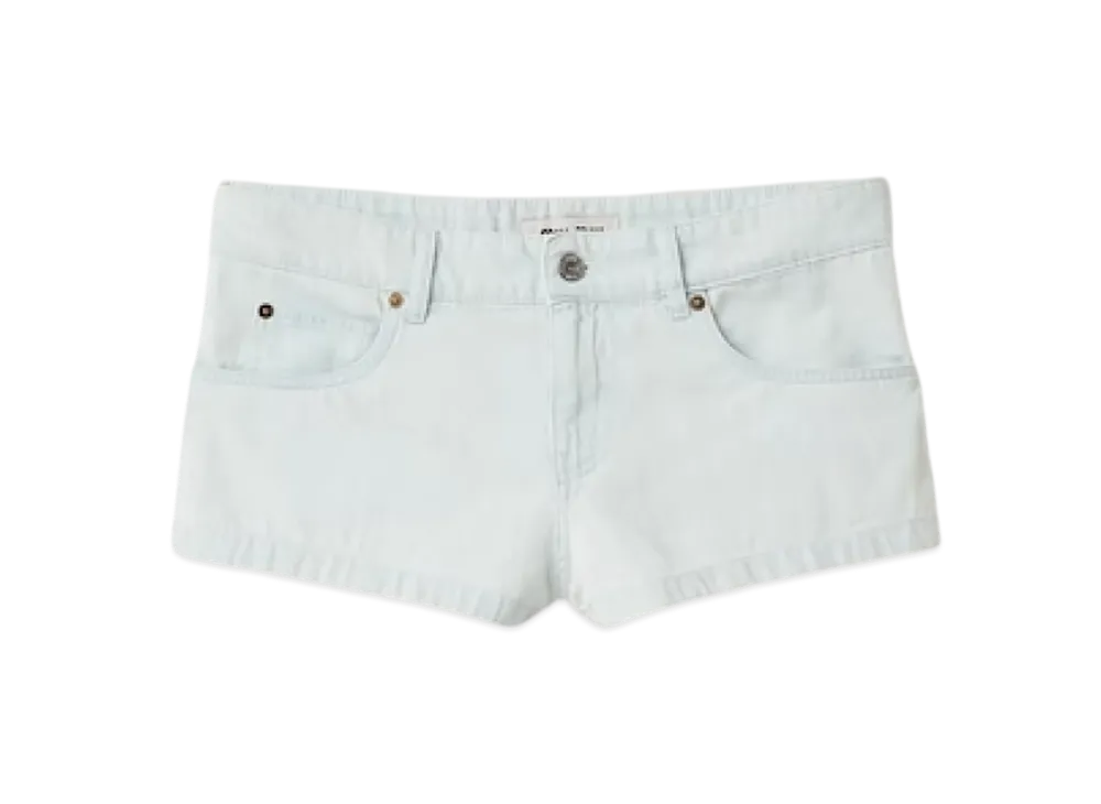 MIU MIU Women's Denim Shorts "Light Blue"