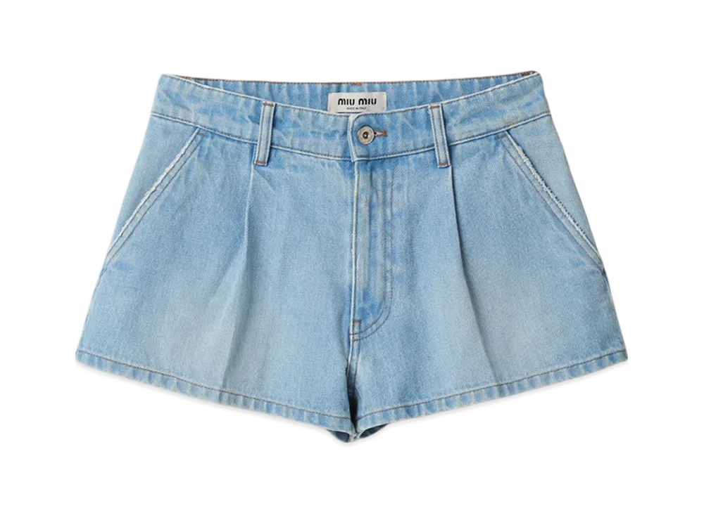 MIU MIU Denim Shorts "Sapphire Blue"