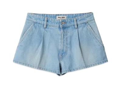 MIU MIU Denim Shorts "Sapphire Blue"