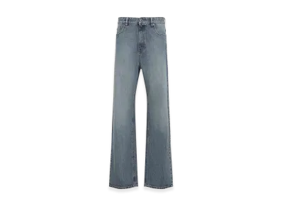MIU MIU Women's 5 Pocket Denim Dirty Wide Leg "Blue"