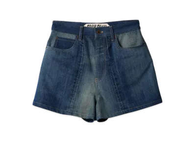 MIU MIU Women's Denim Shorts "Navy"