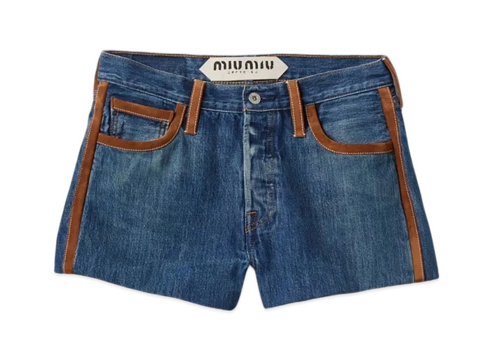 MIU MIU Women's Denim Shorts "Navy"