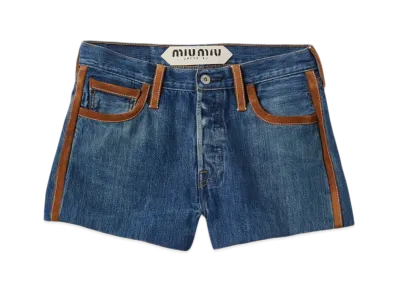 MIU MIU Women's Denim Shorts "Navy"