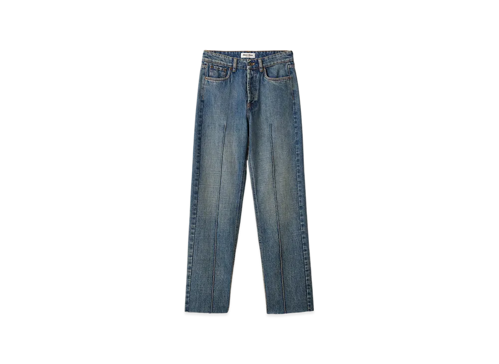 MIU MIU Women's Five-Pocket Denim Jeans "Blue"