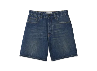 MIU MIU Women's Washed Denim Bermuda "Blue"