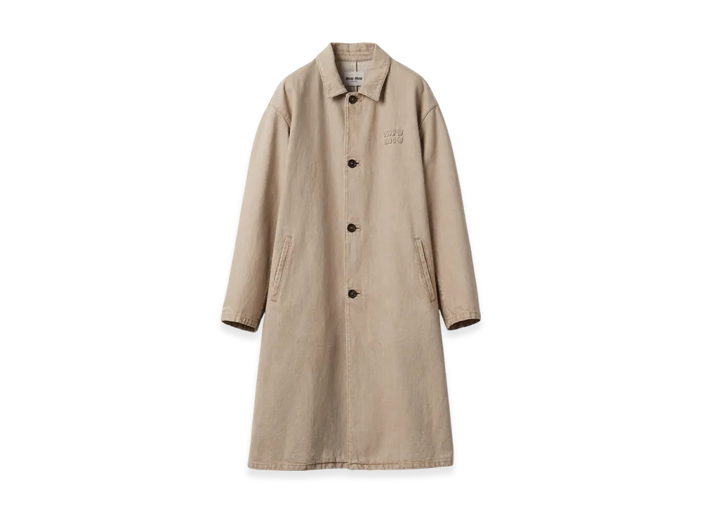 MIU MIU Denim Coat "Beige"