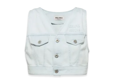 MIU MIU Women's Denim Top "Light Blue"