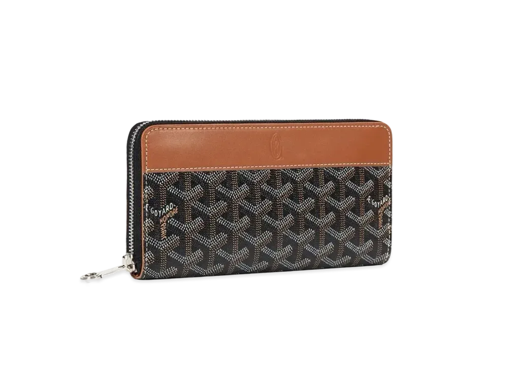 Goyard Matignon GM Wallet "Black/Brown"