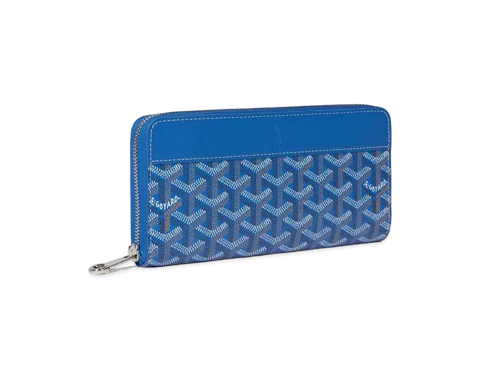 Goyard Matignon GM Wallet "Blue"