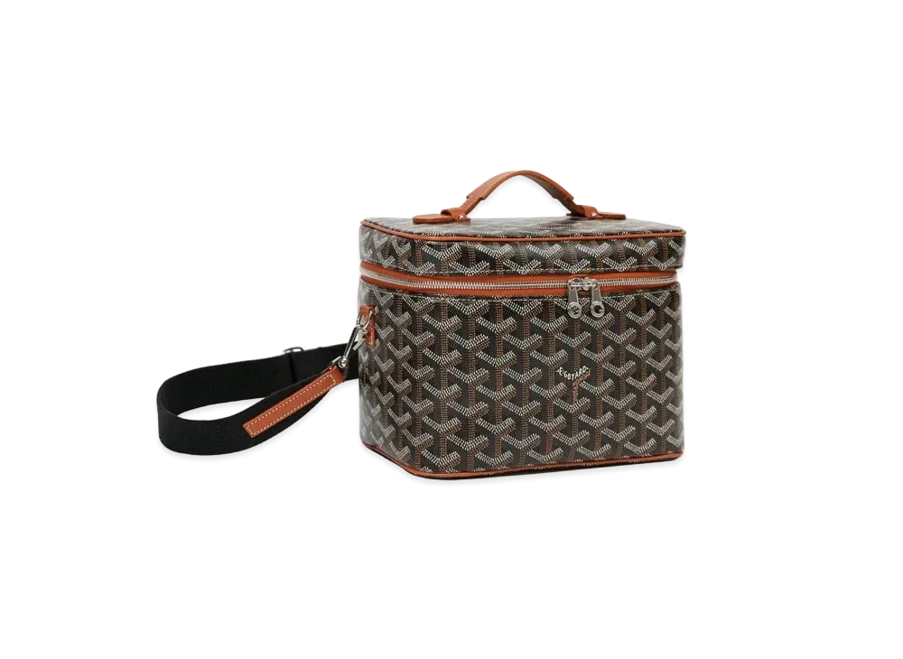 Goyard Muse Vanity Case "Black/Brown"