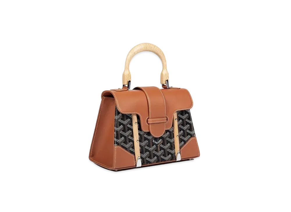 Goyard Saigon Structure Mini Bag "Black/Brown"