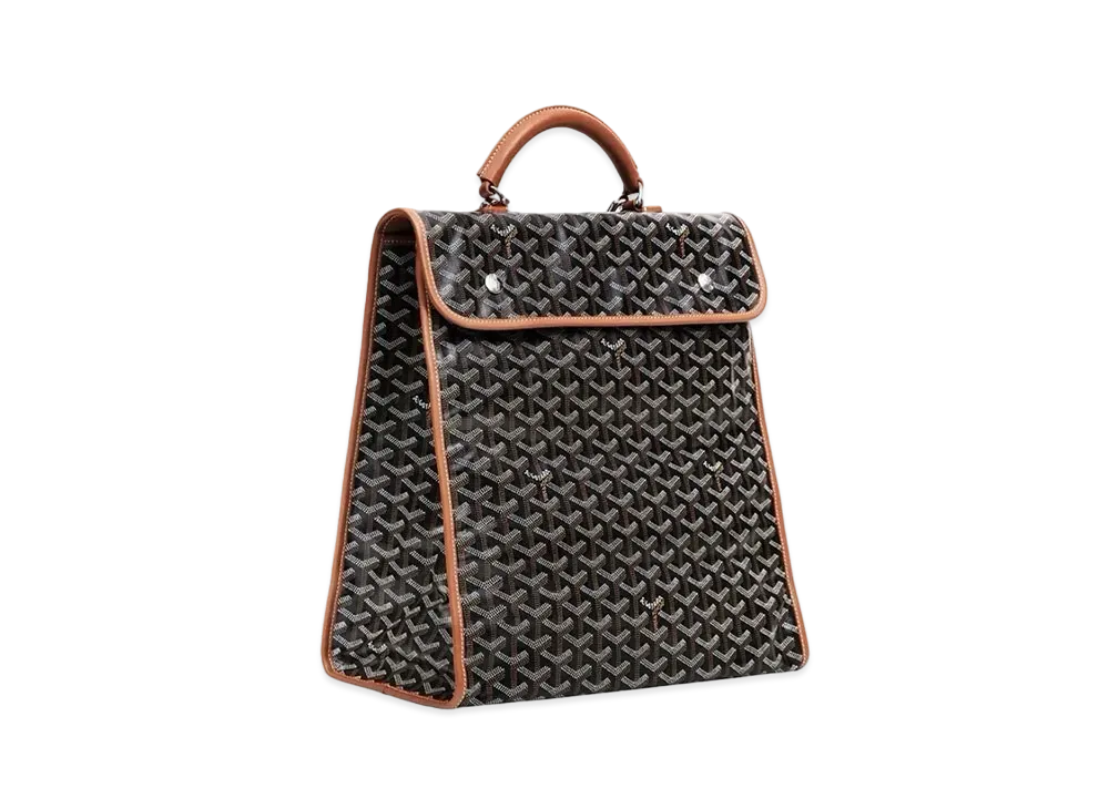 Goyard Saint Leger Backpack "Black/Brown"