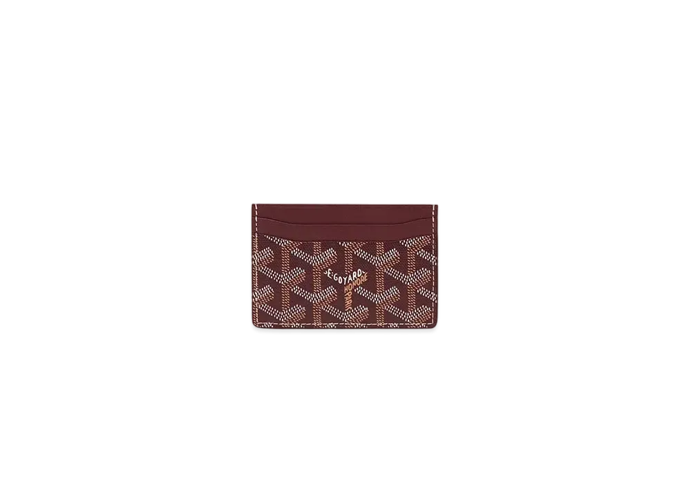 Goyard Saint-Sulpice Card Wallet "Burgundy"