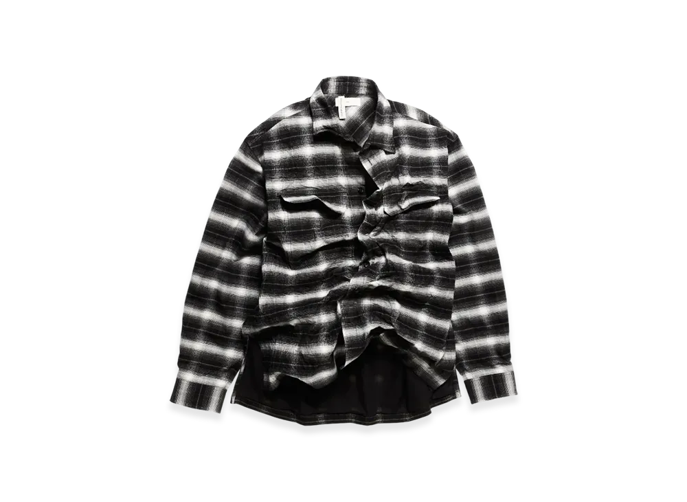 H&M x Glenn Martens Foil Flannel Overshirt 