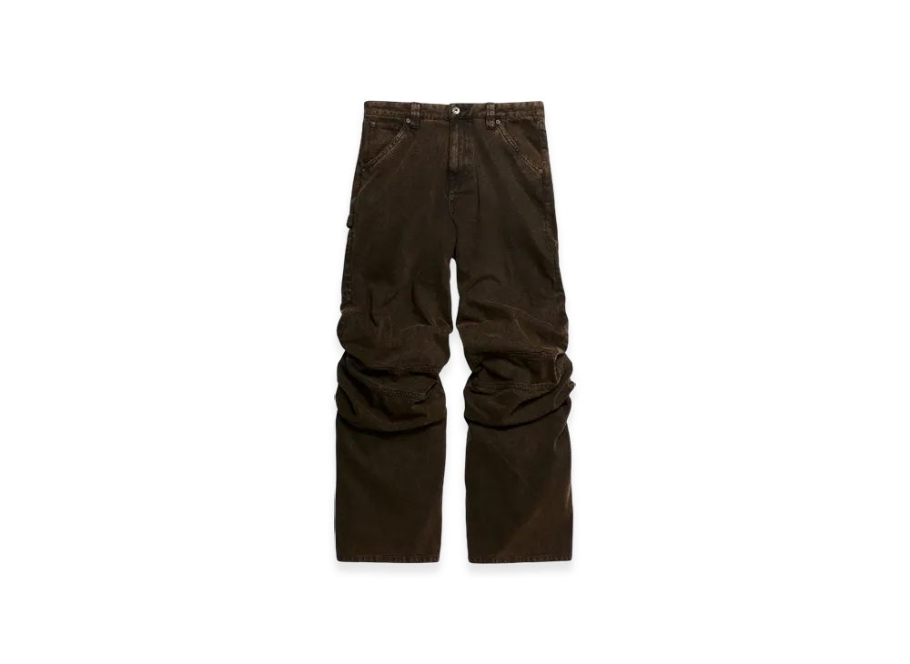 H&M x Glenn Martens Slouchy Twill Pants "Dark Brown"