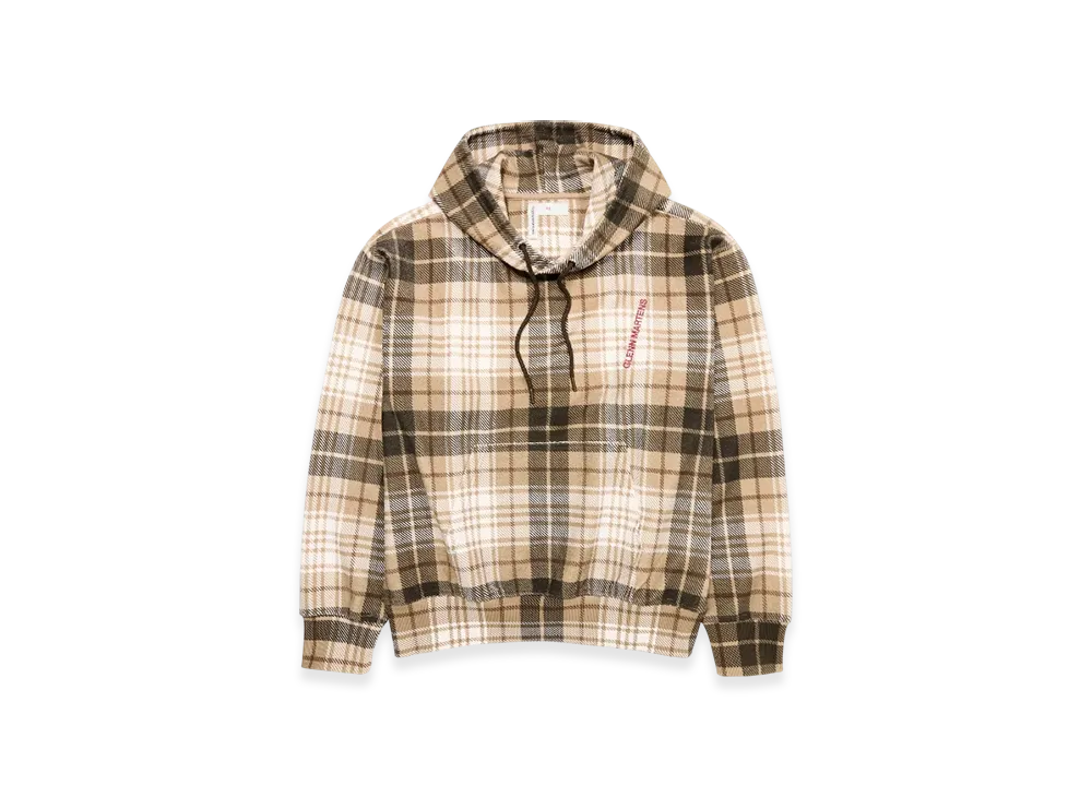 H&M x Glenn Martens Check Sweat Hoodie "Beige"