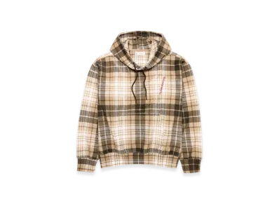 H&M x Glenn Martens Check Sweat Hoodie "Beige"