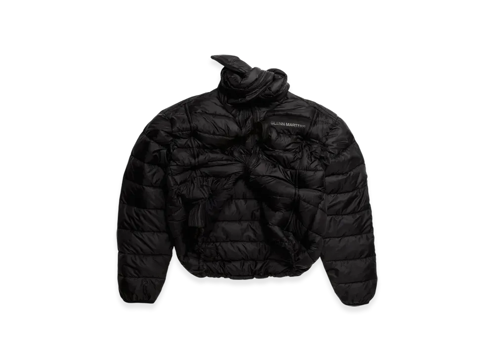 H&M x Glenn Martens Bone Detail Puffer Jacket "Black"