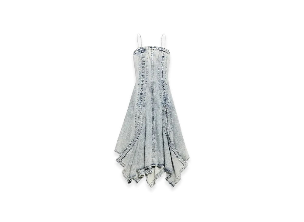h and m black denim dress Essential Women's Designer Washed Silk Slip Dress main image 1