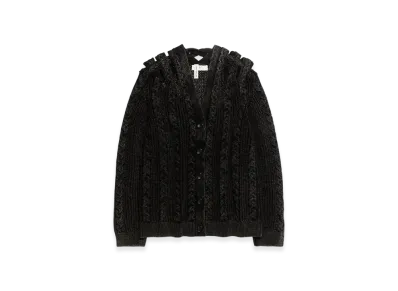 H&M x Glenn Martens Cable Knit Cardigan "Black"