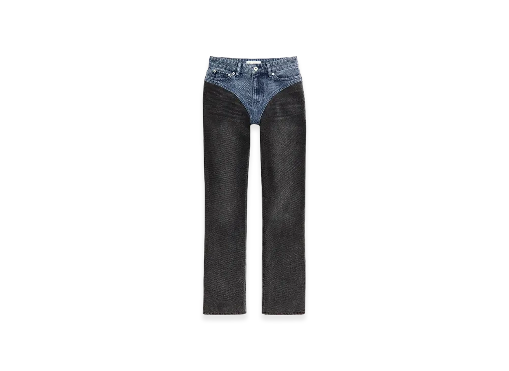H&M x Glenn Martens Two-Tone Straight Leg Denim "Black"