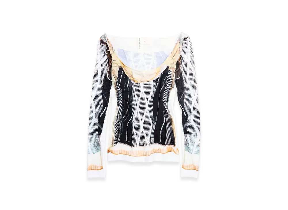 H&M x Glenn Martens Print Top "Black"