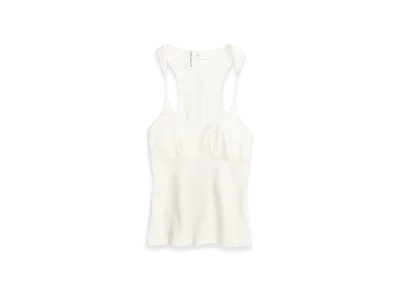 H&M x Glenn Martens Ribbed Tank Top "White"