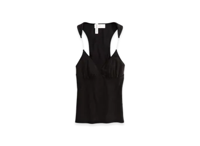 H&M x Glenn Martens Ribbed Tank Top "Black"