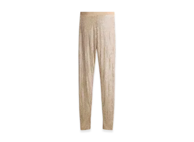 H&M x Stella McCartney Women's Embellished Lace Leggings "Beige"