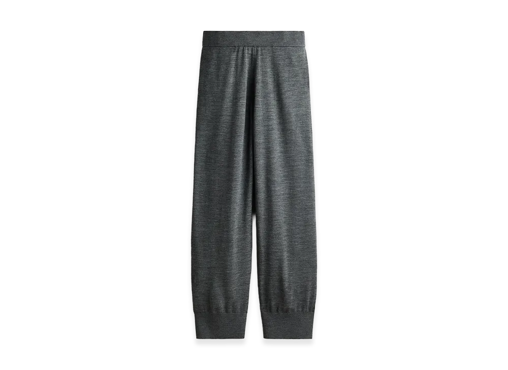 H&M x Stella McCartney Women's Merino Wool Wide Jogger Pants "Dark Gray Melange"