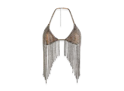 H&M x Stella McCartney Women's Crystal Embellished Bra Top "Beige"