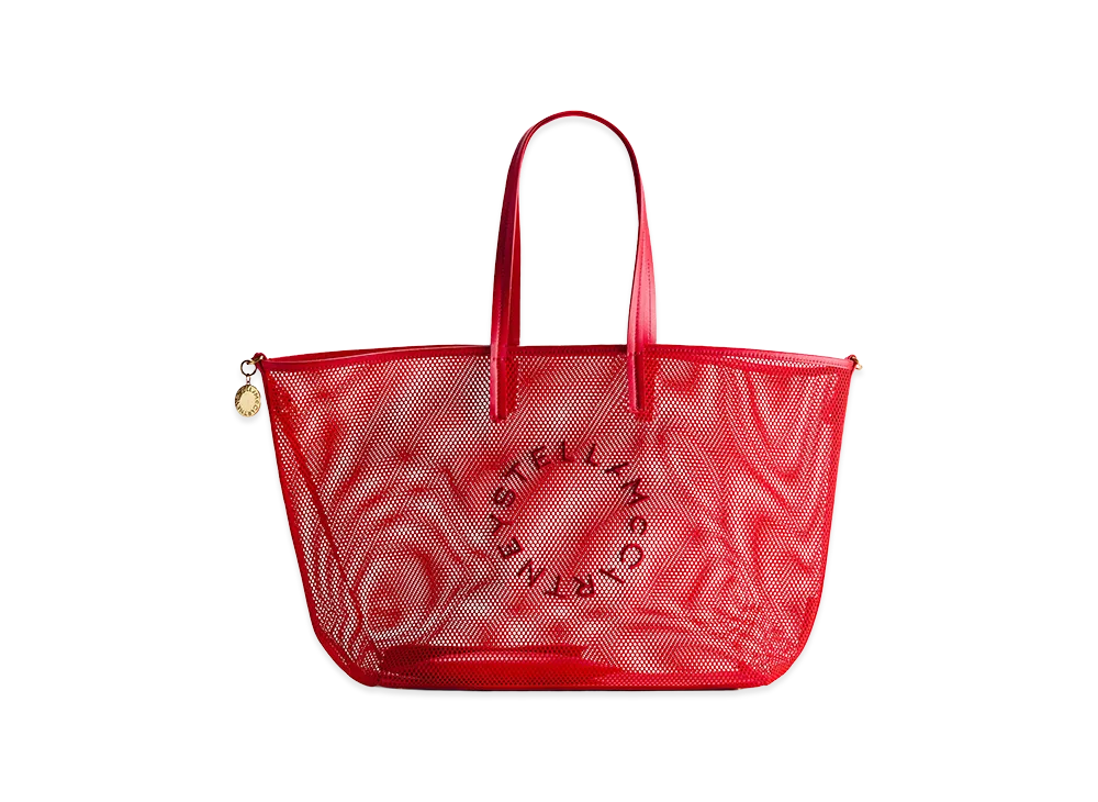 H&M x Stella McCartney Women's Large Mesh Tote Bag "Red"