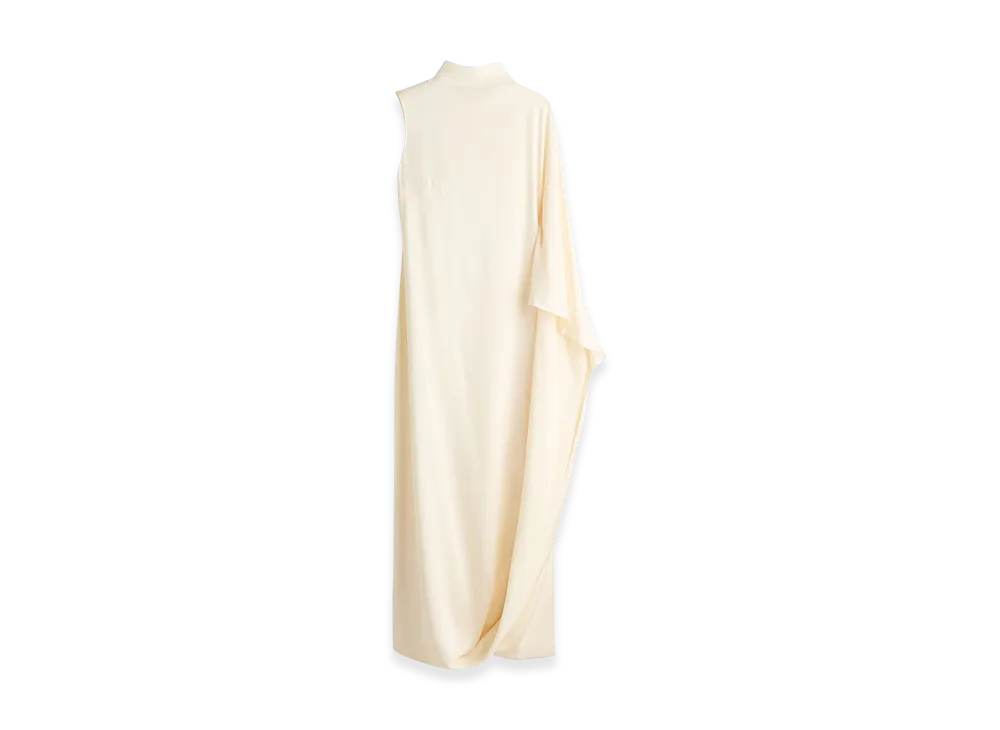 H&M x Stella McCartney Women's Satin Cape Dress "Cream"
