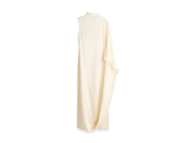 H&M x Stella McCartney Women's Satin Cape Dress "Cream"