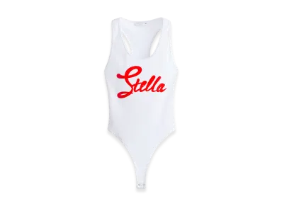 H&M x Stella McCartney Women's Printed Design Bodysuit "White"