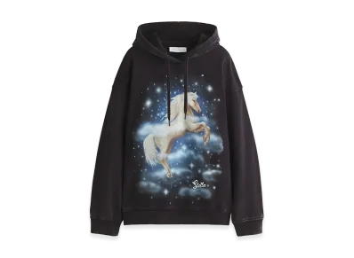 H&M x Stella McCartney Women's Printed Cotton Hoodie "Black"