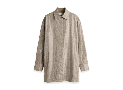 H&M x Stella McCartney Women's Embellished Oversized Shirt "Khaki Green"