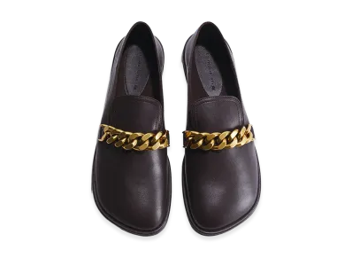 H&M x Stella McCartney Women's Chain Detail Loafers "Dark Brown"