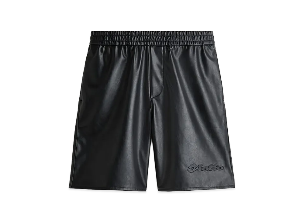 H&M x LOTTO Relaxed Fit Coated Shorts "Black"