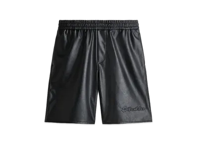 H&M x LOTTO Relaxed Fit Coated Shorts "Black"
