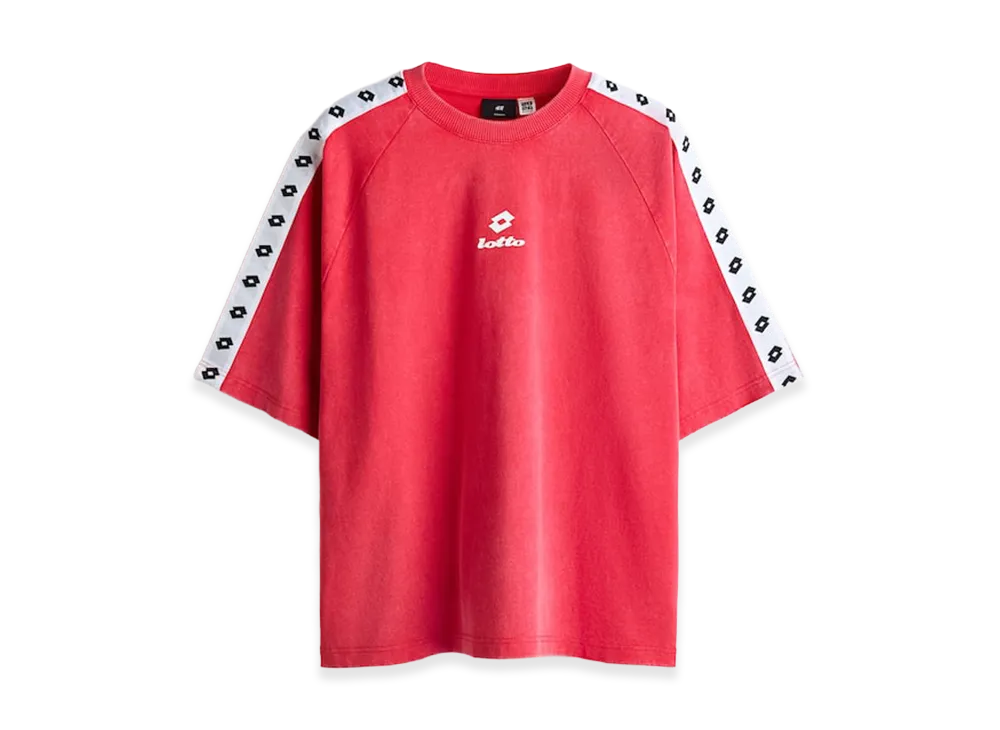 H&M x LOTTO Oversized Fit Cotton T-Shirt "Red"