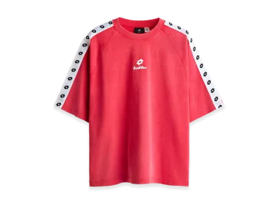 H&M x LOTTO Oversized Fit Cotton T-Shirt "Red"