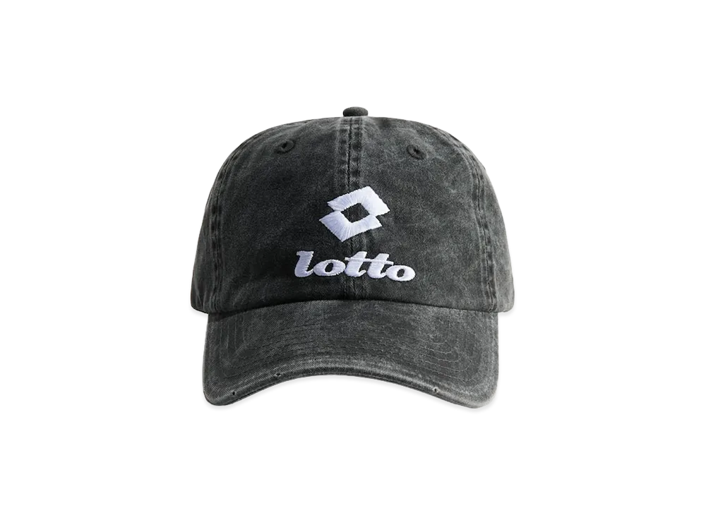 H&M x LOTTO Embroidered Design Cotton Twill Cap "Black"