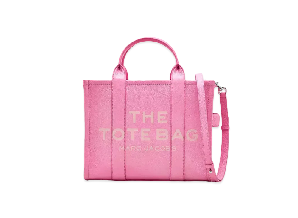 Marc Jacobs The Leather Medium Tote Bag "Petal Pink"