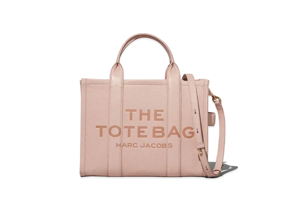 Marc Jacobs The Leather Medium Tote Bag "Rose"