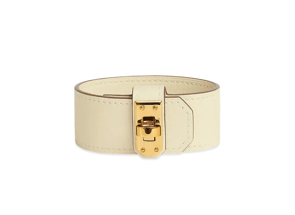 Hermes Kelly Twist Bracelet Small Model "Nata/Gold"